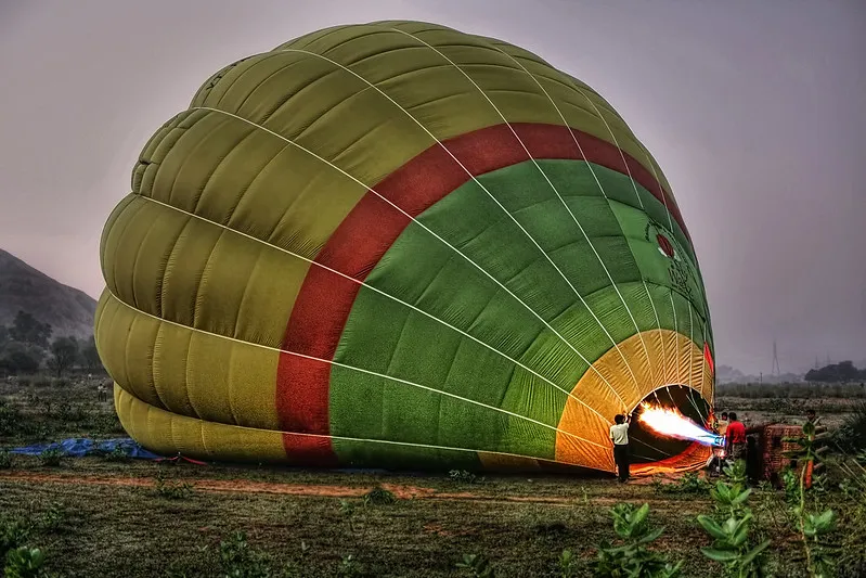 hot air ballon in jaipur